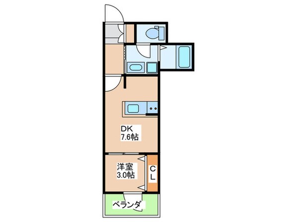 ＲＪＲプレシア南堀江の物件間取画像